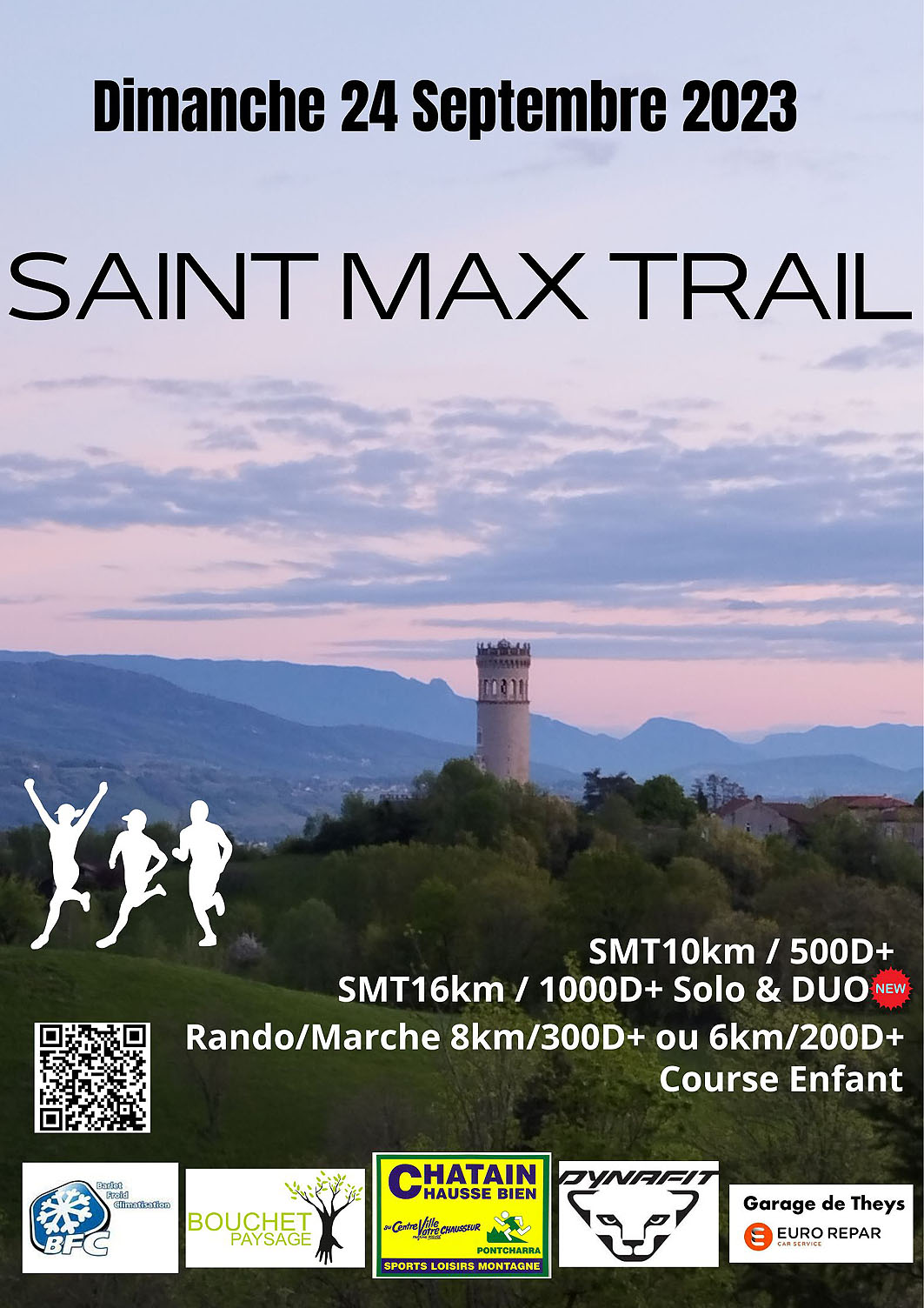 Affiche Saint Max Trail 2023 